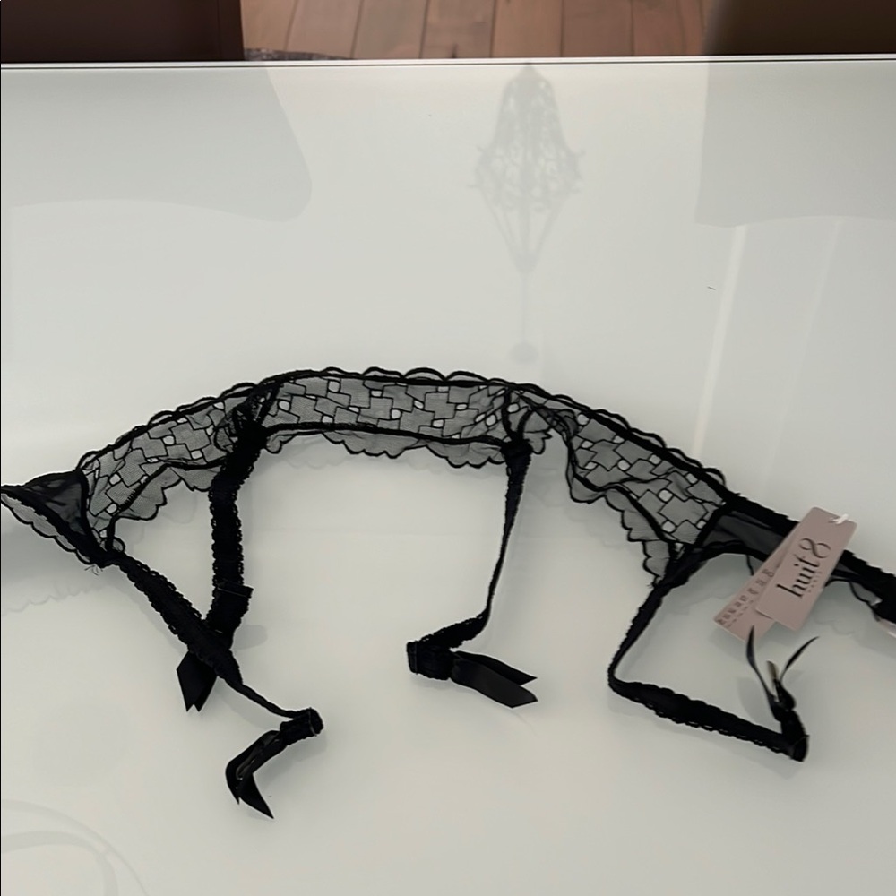 Black Lace Garter Belt